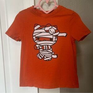 3/$12 Hello Kitty Halloween Orange Mummy Graphic Tee Toddler Girl Size 4T